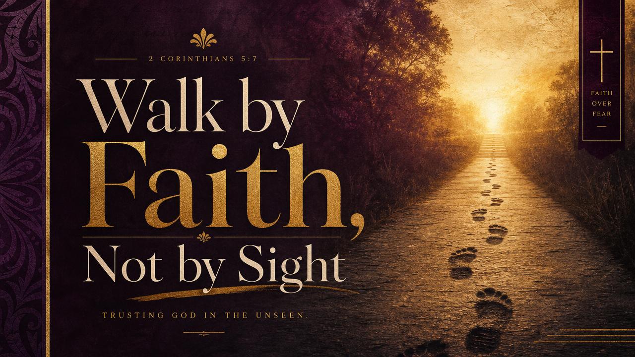 Walk by Faith, Not by Sight